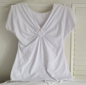 🌻Gathered V-Neck Top